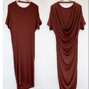 Michelle By Comune Streater Brick Backless Dress